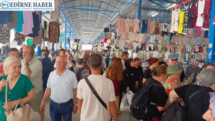 Pazarda yaz yoğunluğu