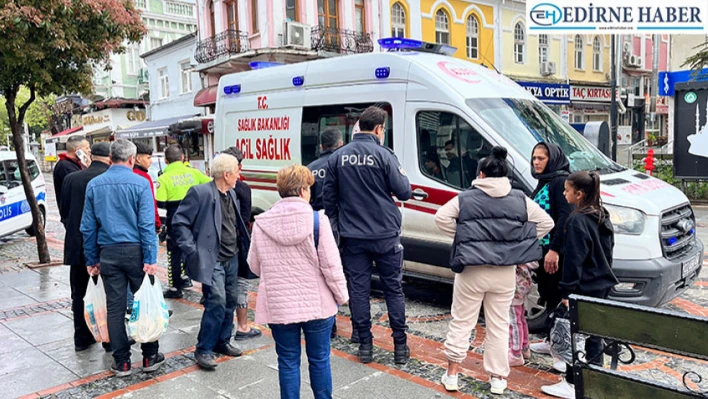 Saraçlar Caddesi'nde otomobilin çarptığı yaya yaralandı