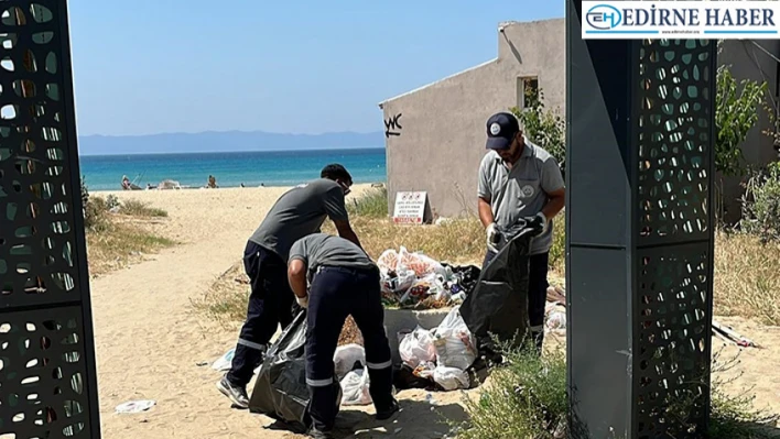 Saros Körfezi'nde 200 ton atık toplandı