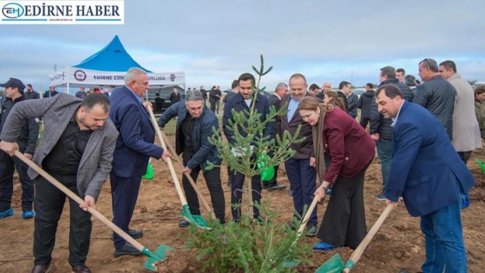Şehitler anısına 500 fidan toprakla buluştu