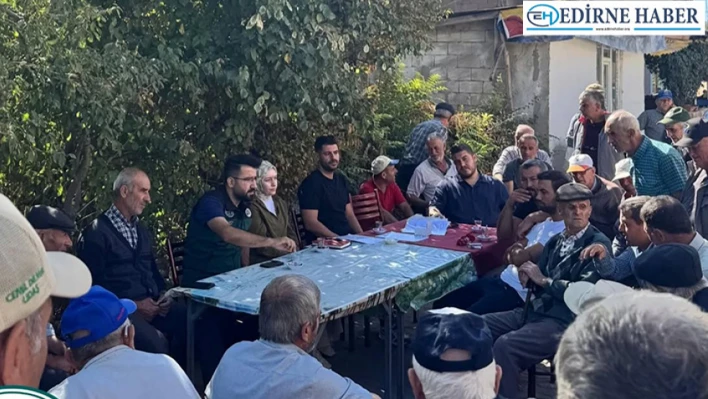 Şerbettar köyünde arazi toplulaştırma toplantısı