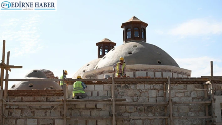 Tarihi hamamda restorasyon çalışmaları sürüyor
