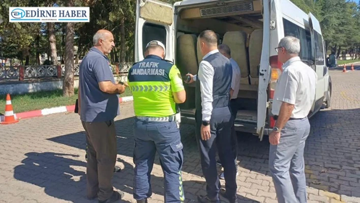 Taşımalı eğitim servis araçlarına güvenlik kontrolü