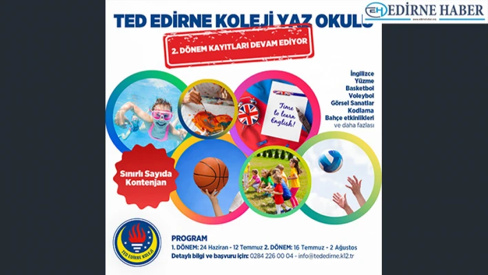 TED Edirne Koleji 2.dönem kayıtları devam ediyor