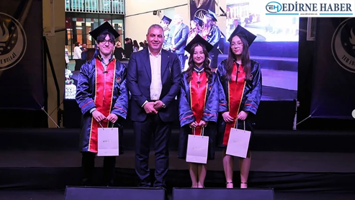 TED Edirne Koleji Anadolu Lisesi'nin ilk öğrencileri mezun oldu