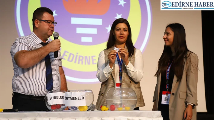 TED Edirne Koleji'nde ilk ders zili öncesi kura heyecanı