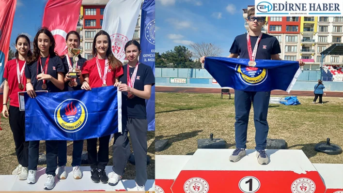 TED Edirne Koleji'nden atletizm başarısı