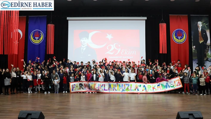 TED Edirne Koleji'nden Cumhuriyet'in 102. Yılı etkinliği