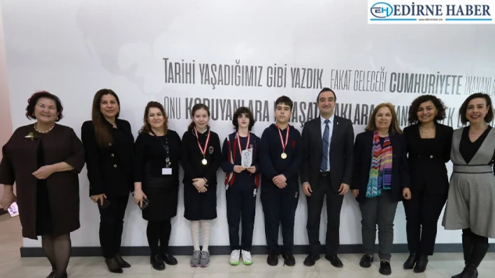 TED Edirne Koleji'nden 'Şehrimiz Edirne' yarışmasında birincilik