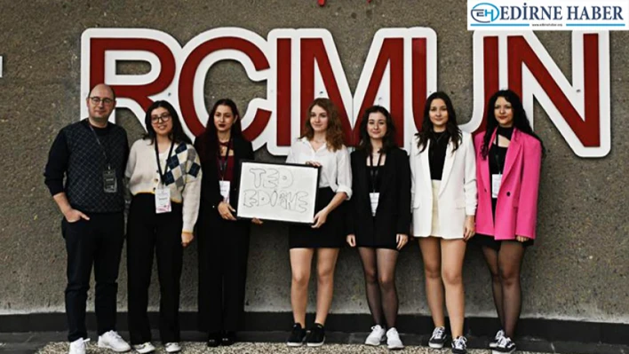 TED Edirne Koleji öğrencileri, RCIMUN Konferansına katıldı