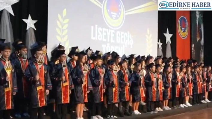 TED Edirne Koleji Ortaokulu öğrencileri liseye uğurlandı