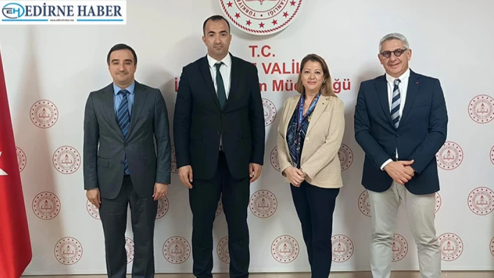 TED Edirne Koleji yönetiminden milli eğitim müdürüne ziyaret