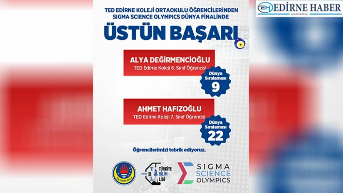 TED'li öğrencilerden uluslararası alanda başarı!