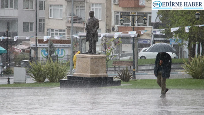 Tekirdağ'da sağanak etkili oldu