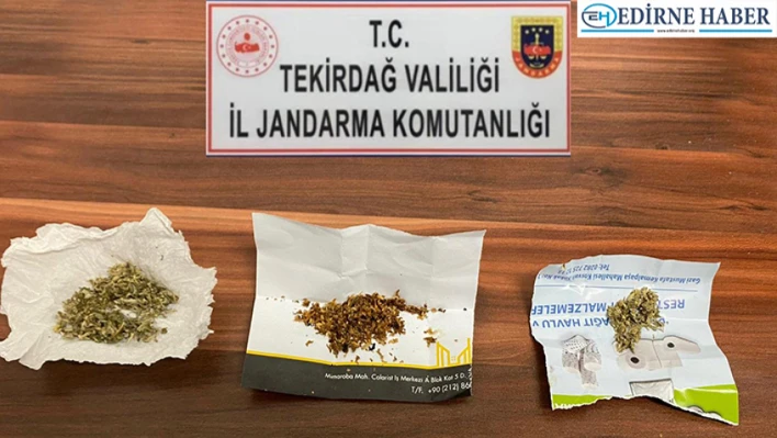 Tekirdağ'da üst aramalarında uyuşturucu ele geçirilen 6 şüpheli yakalandı