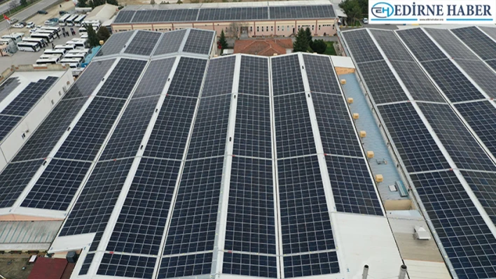 Tekstil fabrikası enerjisini güneş panellerinden elde ediyor