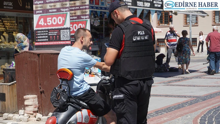 Trafiğe kapalı alanda motosiklet denetimi