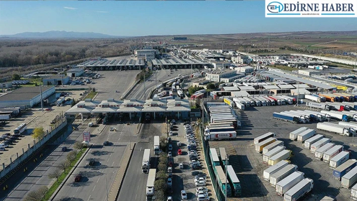 Trakya'daki sınır kapılarından 1 milyon 405 bin 546 yolcu giriş yaptı