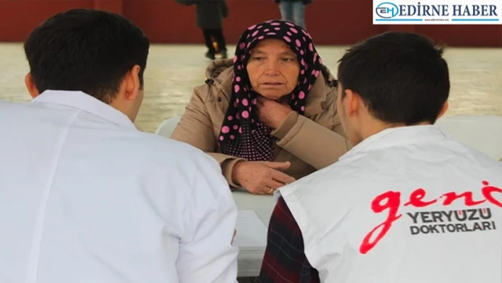 T.Ü Genç Yeryüzü Doktorları Necatiye Köyünde Sağlık Taraması Gerçekleştirdi