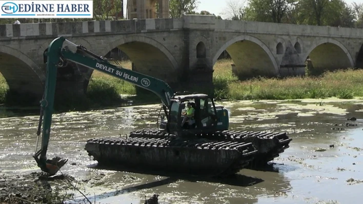 Tunca Nehri'nde kuraklığın izleri siliniyor
