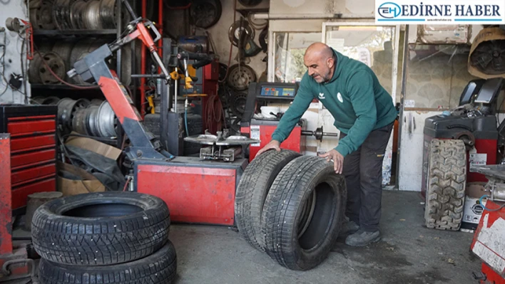 Uygulama başlıyor: Oto lastikçilerde son gün yoğunluğu yaşandı