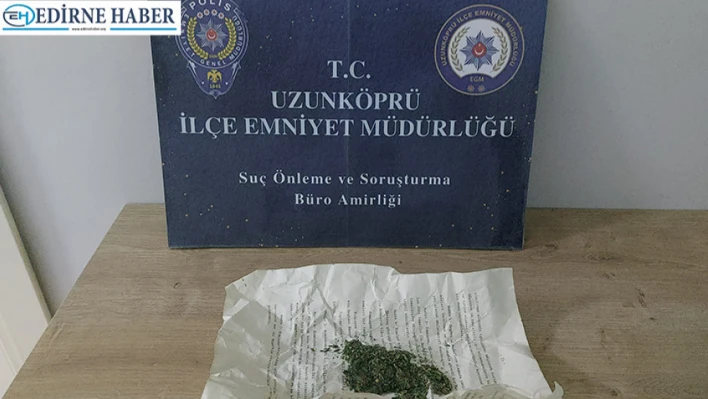 Uzunköprü'de sokak denetiminde uyuşturucu yakalandı