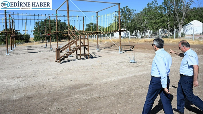 Vali Sezer, Gençlik Kampı alanını inceledi