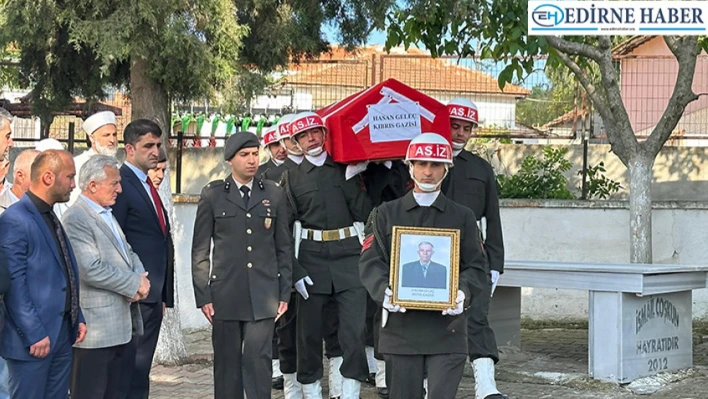 Vefat eden Kıbrıs gazisi son yolculuğuna uğurlandı