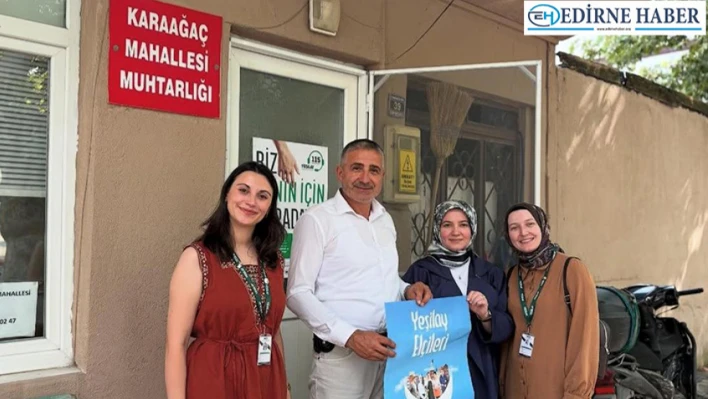 Yeşilay'dan Karaağaç Mahallesi Muhtarına ziyaret