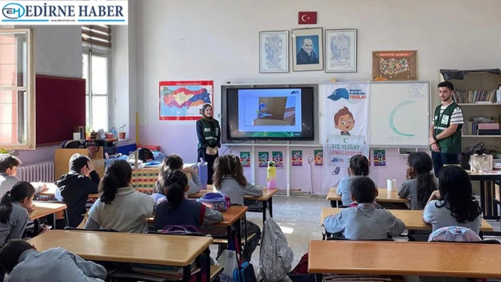 Yeşilay Edirne Şubesi'nden öğrencilere farkındalık etkinliği