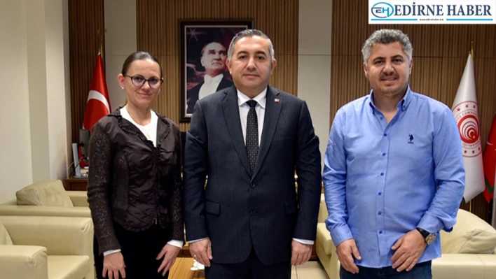 Zeray ve Ceylan'dan Bölge Müdürü Topçu'ya nezaket ziyareti