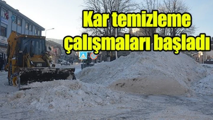 Kar temizleme çalışmaları başladı 
