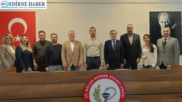 Edirne Eczacı Odası'nda bayrak değişimi