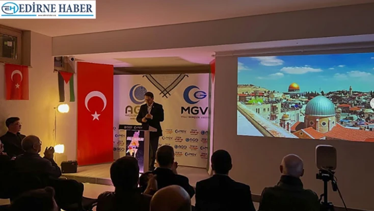 Filistin için okunan mısralar gönüllere dokundu