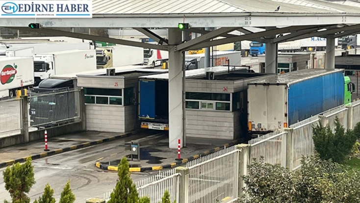 Kapıkule Sınır Kapısı’nda tır trafiği hızlandı bekleme süresi azaldı