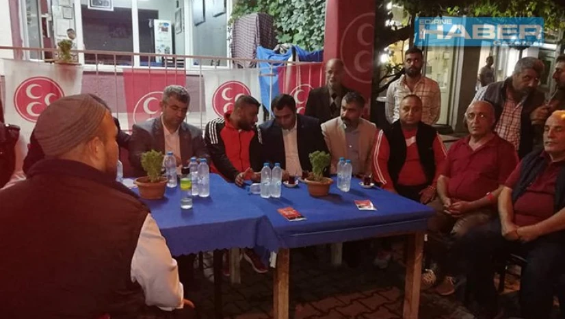 MHP adayı Romanlar ile buluştu