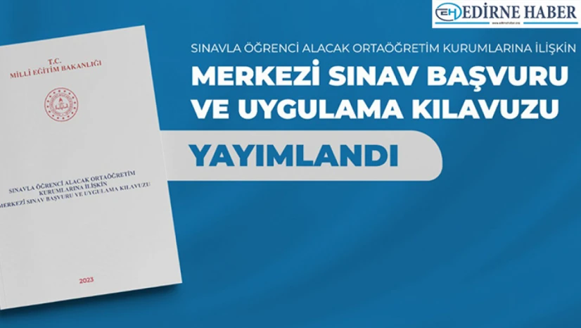 2023 LGS kapsamındaki merkezi sınav kılavuzu yayımlandı