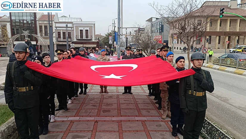 Atatürk'ün Edirne'ye gelişinin 95. yıldönümü coşkuyla kutlandı