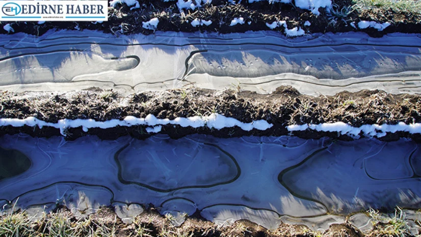 Edirne'de dondurucu soğuk: Kent buz tuttu