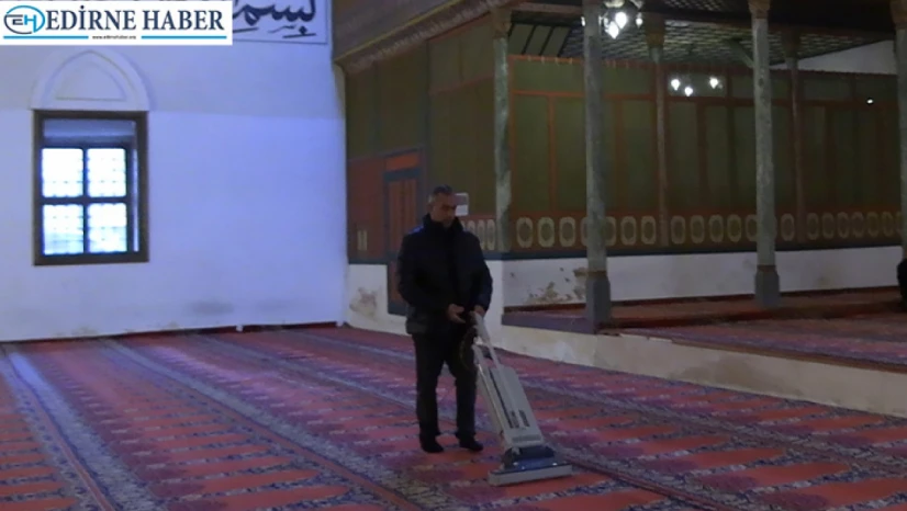 Edirne'deki camiler, Ramazan öncesi gül suyuyla yıkandı