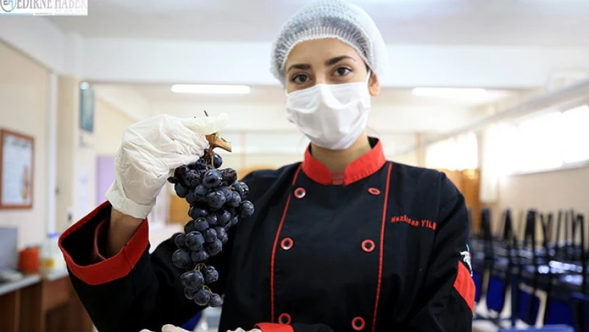 Kırklareli'nin tescilli hardaliyesi öğrencilerin ellerinde lezzet buluyor