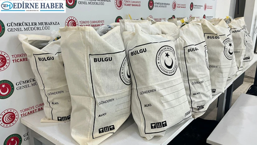 Hamzabeyli'de tırdan 105 kilo esrar çıktı