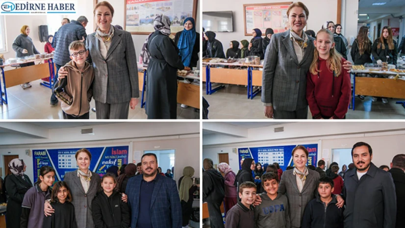 İba, kermeste öğrencilerle buluştu