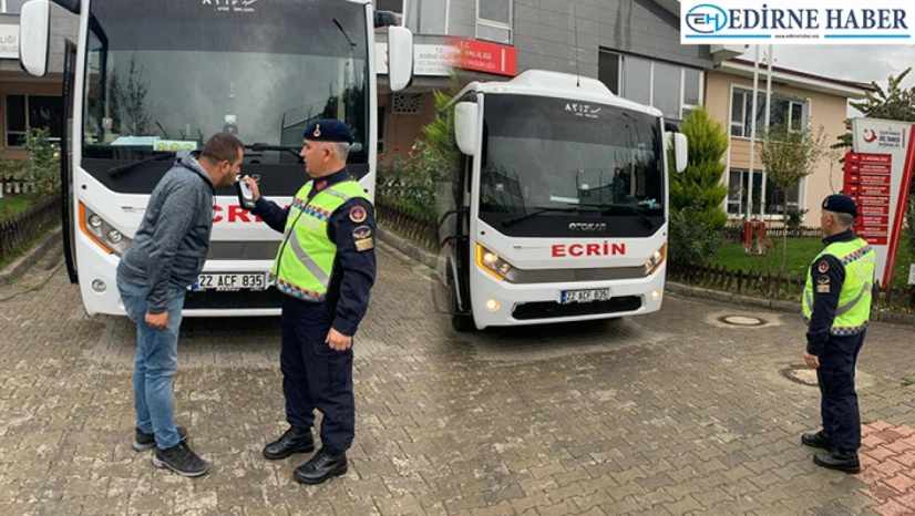 Jandarma ekiplerinden denetim