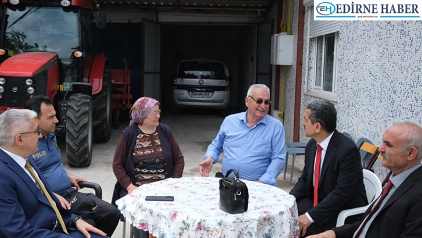 Kırklareli Valisi Ekici, şehit ailesini ziyaret etti