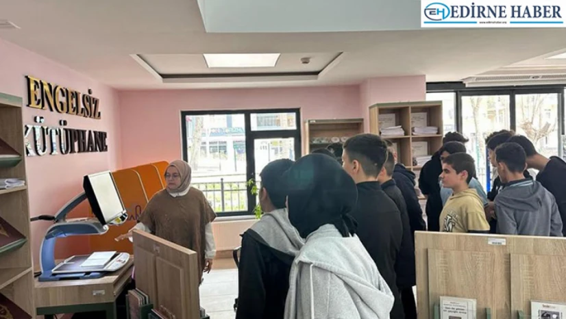 Öğrencilerin kütüphane ziyareti sürüyor