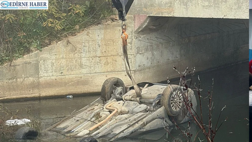 Otomobil dereye uçtu