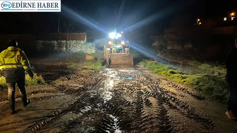 Sağanak sonrası taşkınlar incelendi