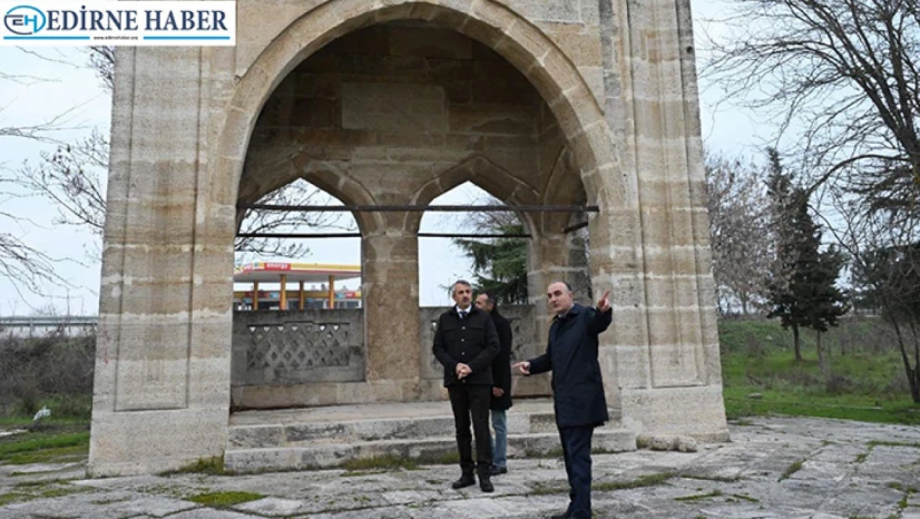 Seferşah Köprüsü'nün kalıntılarının bulunduğu alan ok meydanı ve yağlı güreş sahası olacak