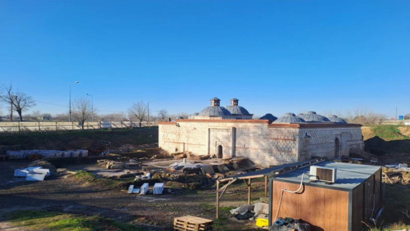 Tarihi Gazi Mihal Hamamı'nda restorasyonun ilk etabı tamamlandı